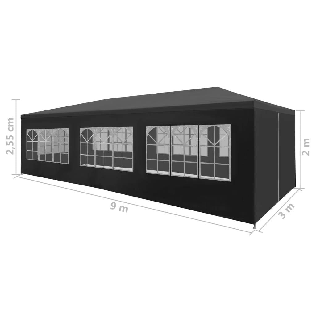 Maison Chic - Tonnelle de jardin - Tente de réception 3x9 m Anthracite - Meuble Pro - Imagen 8