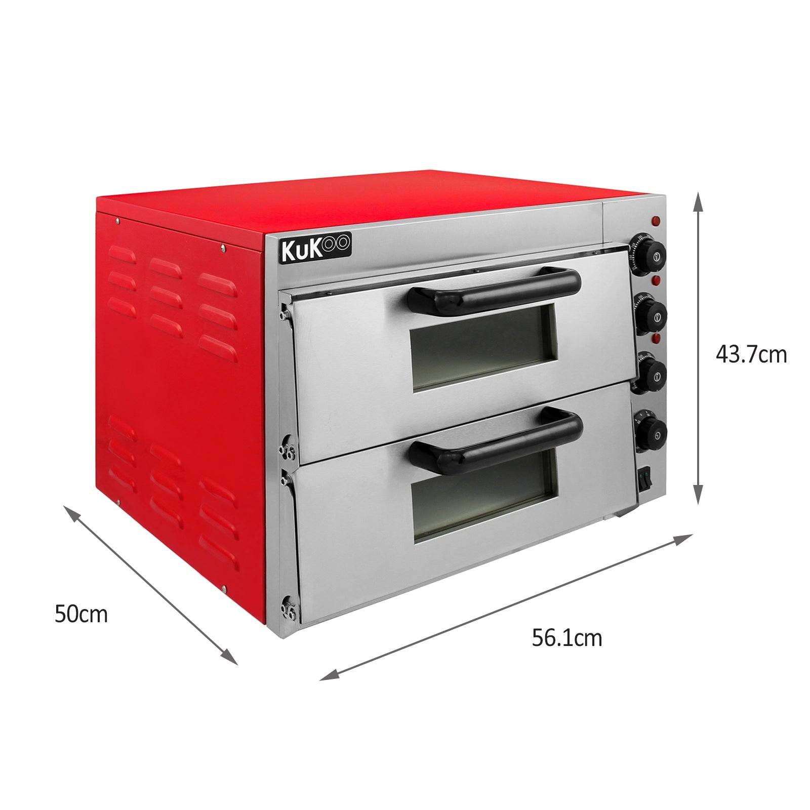 Kukoo - KuKoo Four Electrique de Pizza 40cm à Double Pont - Image 5