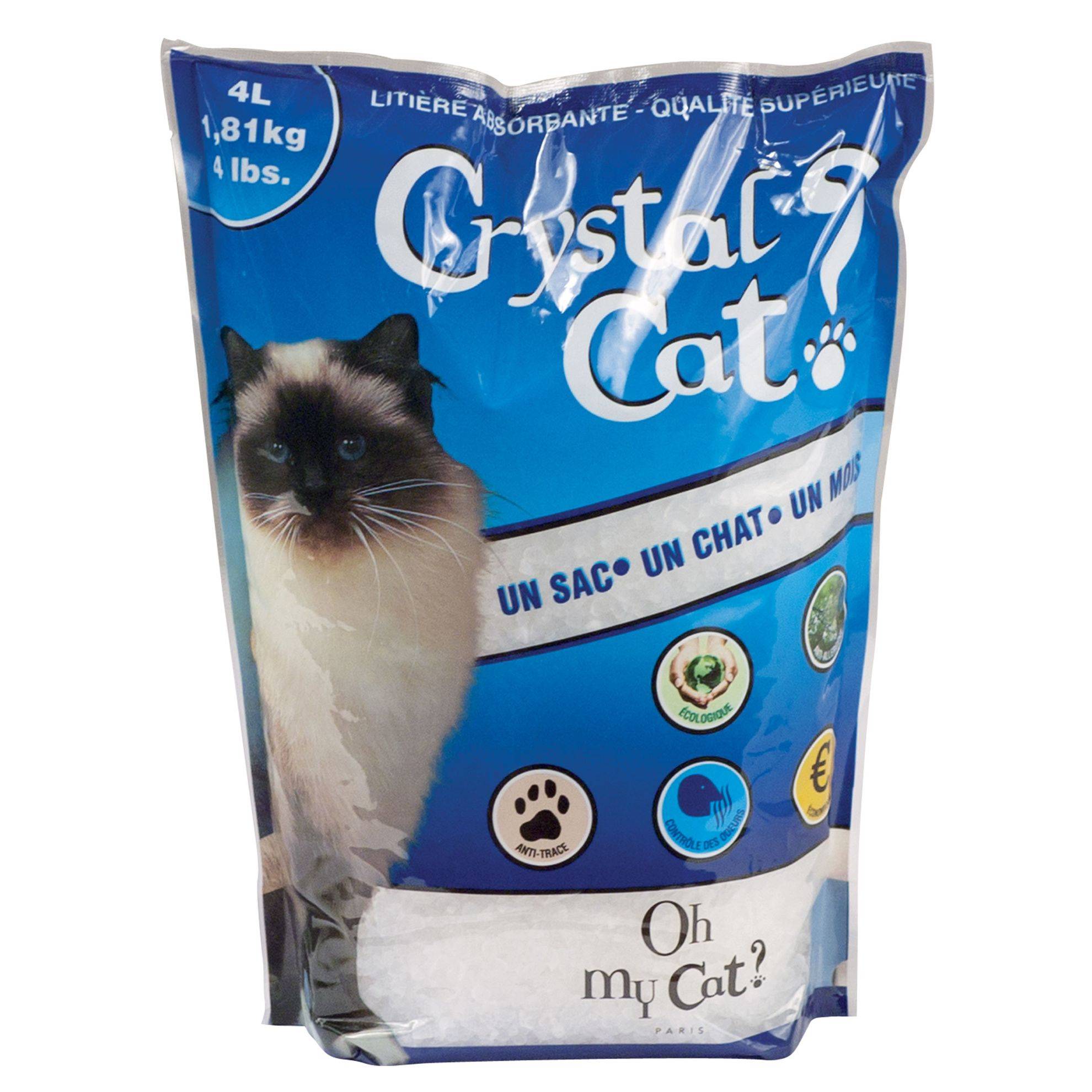 Litière pour chats Crystal Cat 4 L OH MY CAT