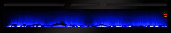 Cheminée électrique Encastrable Élysée Infinity 228 cm Effet Flammes LED Chemin'Arte - Image 2