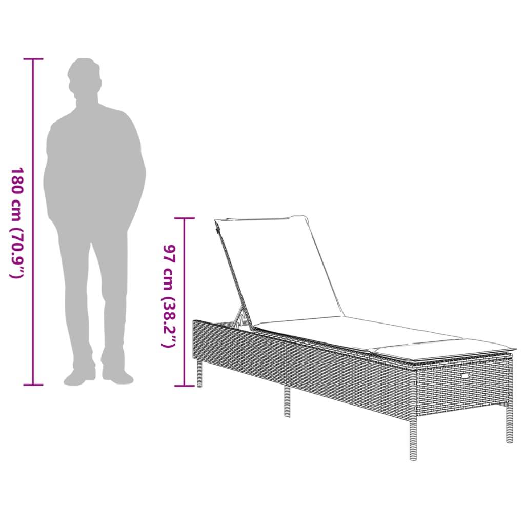 ComfortXL - 2 Transats Jardin Gris Résine Dossier Réglable Coussins Gris Foncé Terrasse – ComfortXL Outdoor Living - Image 7