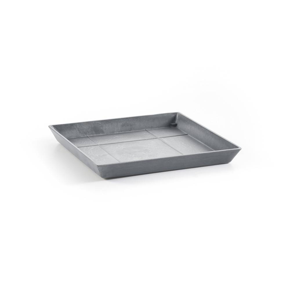 Ecopots - Soucoupe Square 30 Bleu Gris - 28 x 28 x H. 3 cm ECOPOTS