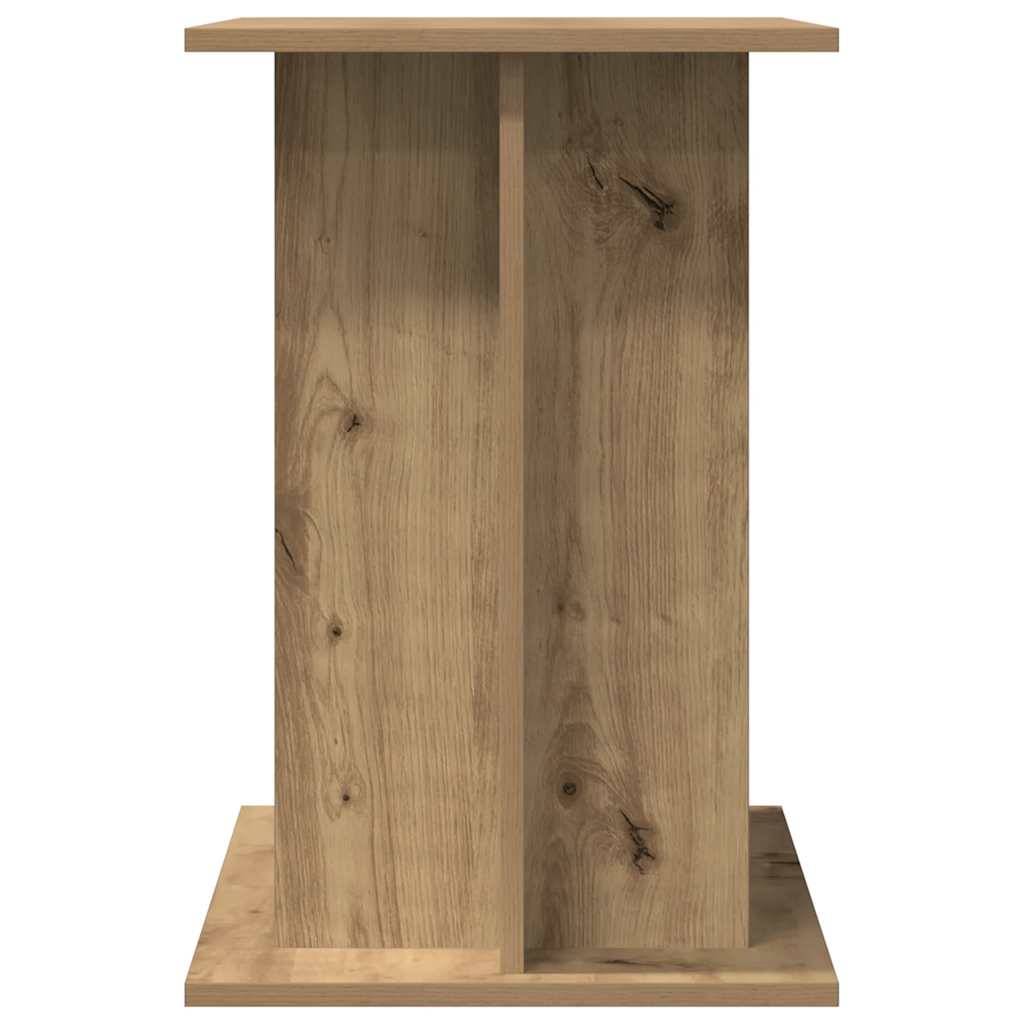 Meuble Support Aquarium 120cm Bois avec Étagères de Rangement Chêne Artisanal - ComfortXL Outdoor Living - Image 5