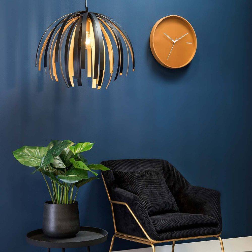 Karlsson - Horloge en métal Hue Marron - Imagen 2