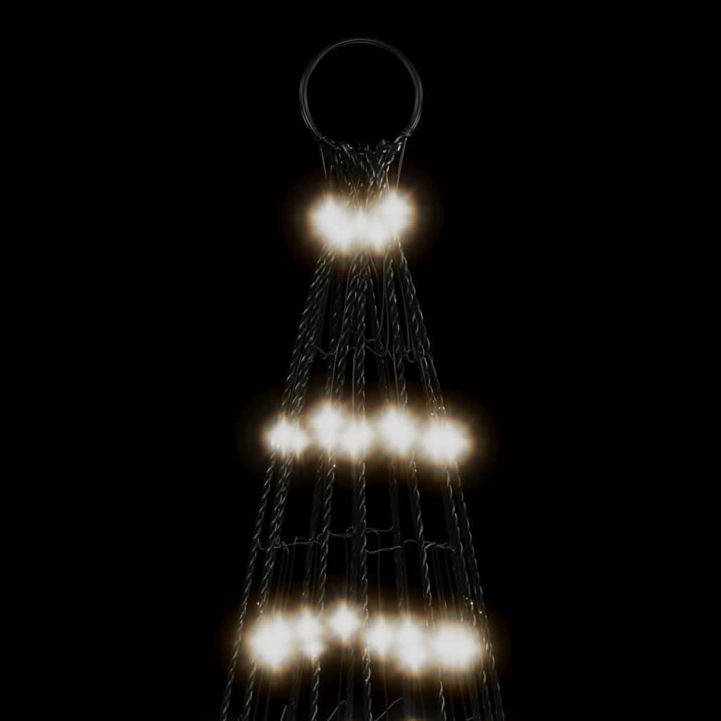 Sapin De Noël - Arbre de Noël lumineux sur mât de drapeau 1534 LED blanc 500 cm - Image 6