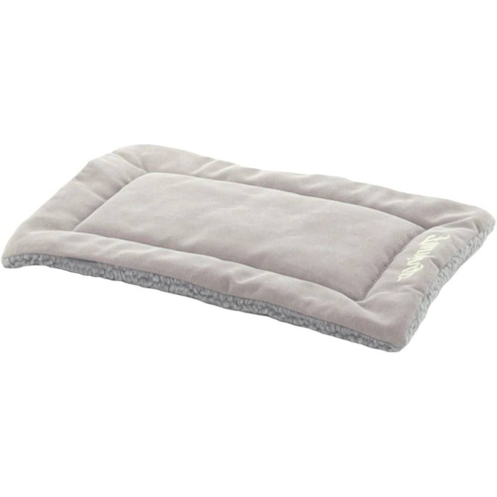 Coussin rectangle gris alisha, 40.5 x 25.5 x 2 cm, chien et chat - Image 1