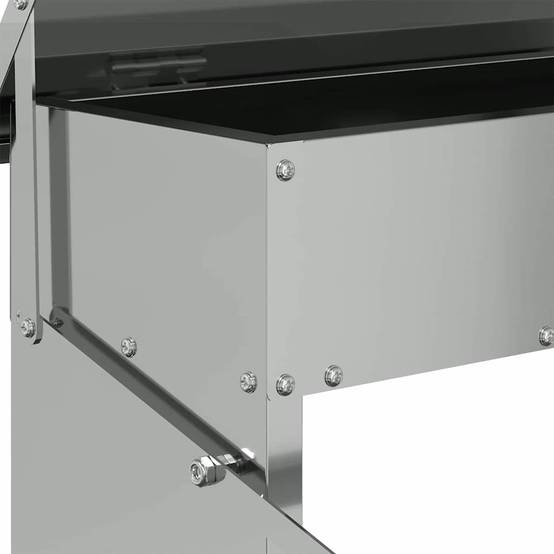 Mangeoire Pédale Poule Galvanisée Anti-Rat 5kg Argent - ComfortXL Outdoor Living - Image 9
