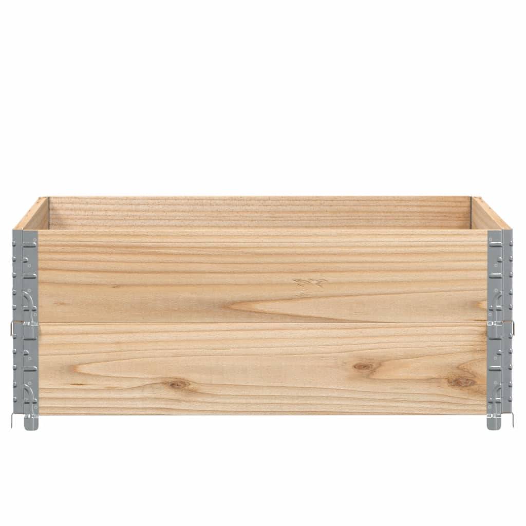 Carré potager surélevé bois de pin naturel jardin 100x100x41cm – ComfortXL Outdoor Living - Image 3
