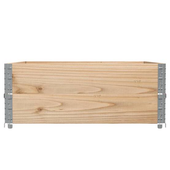 Carré potager surélevé bois de pin naturel jardin 100x100x41cm – ComfortXL Outdoor Living - Image 4