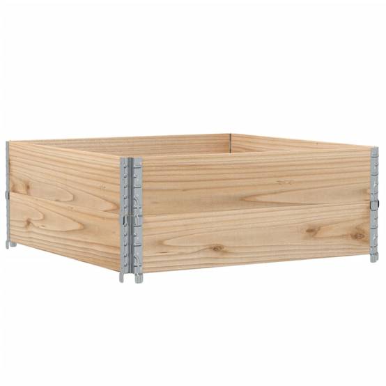 Carré potager surélevé bois de pin naturel jardin 100x100x41cm – ComfortXL Outdoor Living - Image 2
