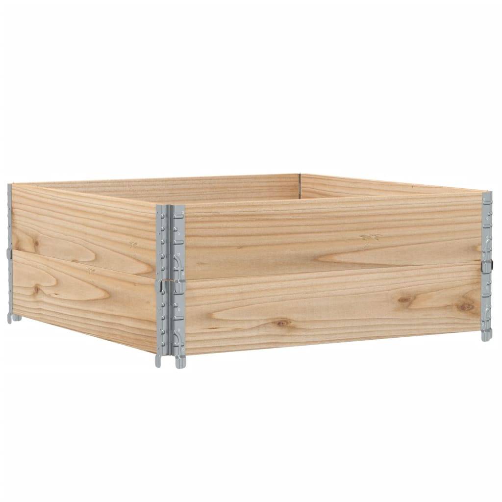 Carré potager surélevé bois de pin naturel jardin 100x100x41cm – ComfortXL Outdoor Living - Image 2