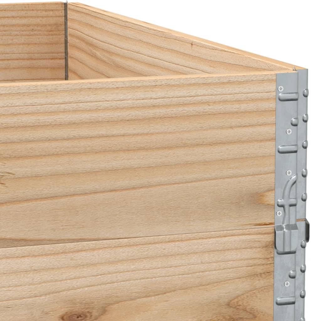 Carré potager surélevé bois de pin naturel jardin 100x100x41cm – ComfortXL Outdoor Living - Image 7