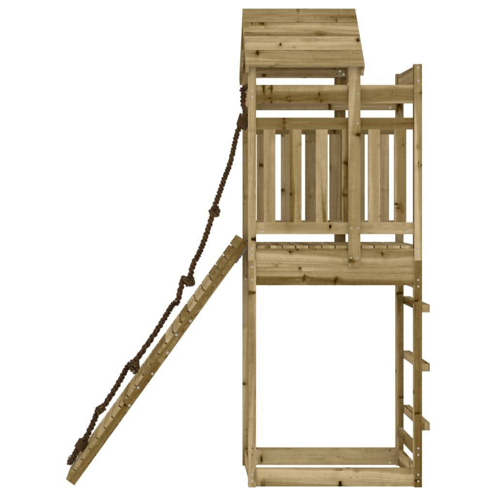 Helloshop26 - Maisonnette de jeu avec mur d'escalade 177 x 64 x 238 cm bois de pin imprégné - Imagen 4