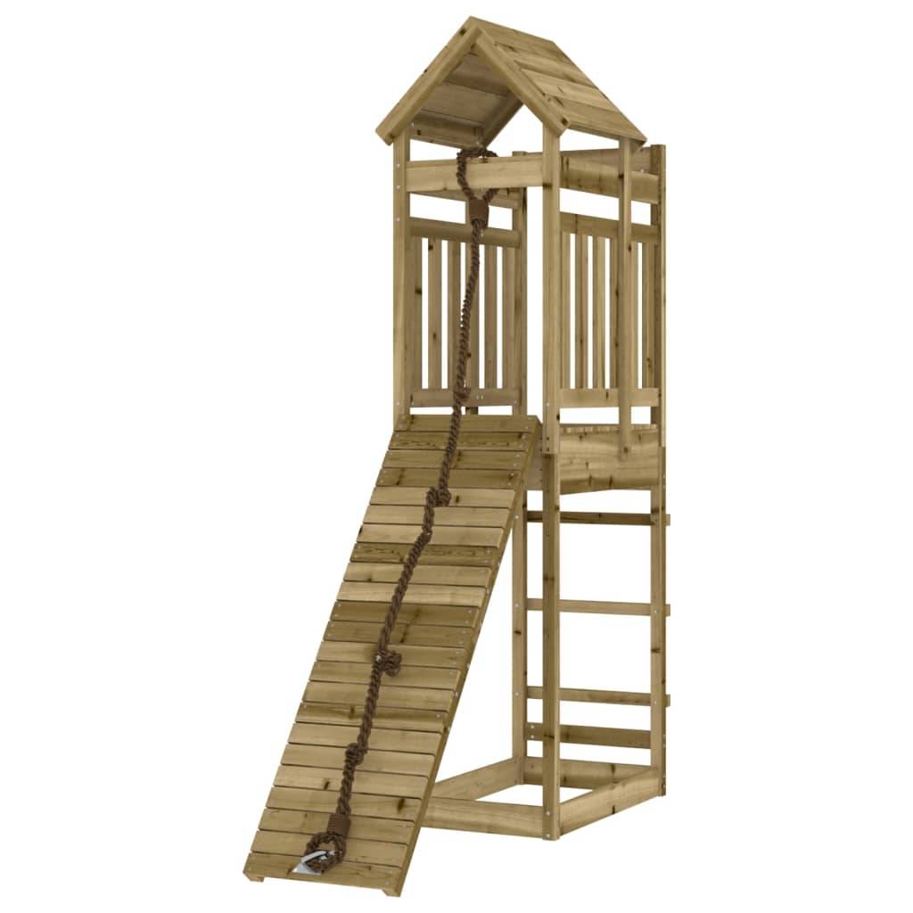 Helloshop26 - Maisonnette de jeu avec mur d'escalade 177 x 64 x 238 cm bois de pin imprégné - Imagen 3