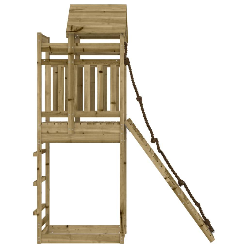Helloshop26 - Maisonnette de jeu avec mur d'escalade 177 x 64 x 238 cm bois de pin imprégné - Imagen 5