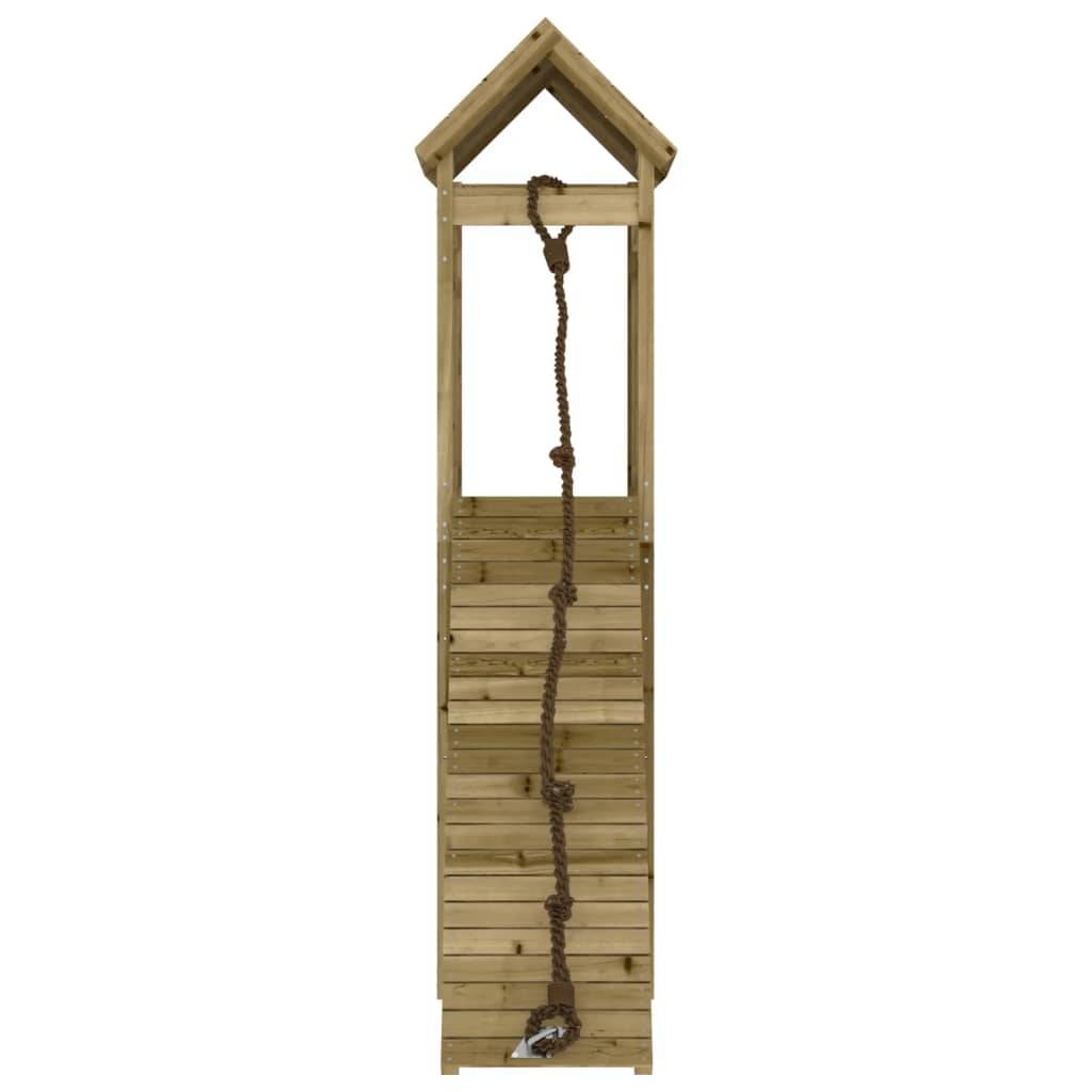 Helloshop26 - Maisonnette de jeu avec mur d'escalade 177 x 64 x 238 cm bois de pin imprégné - Imagen 2