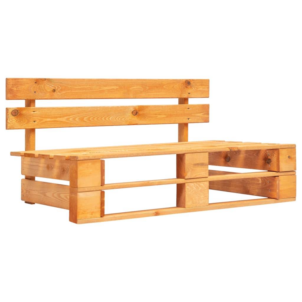 Vidaxl - Banc palette de jardin bois marron miel vidaXL 45765 - Imagen 1