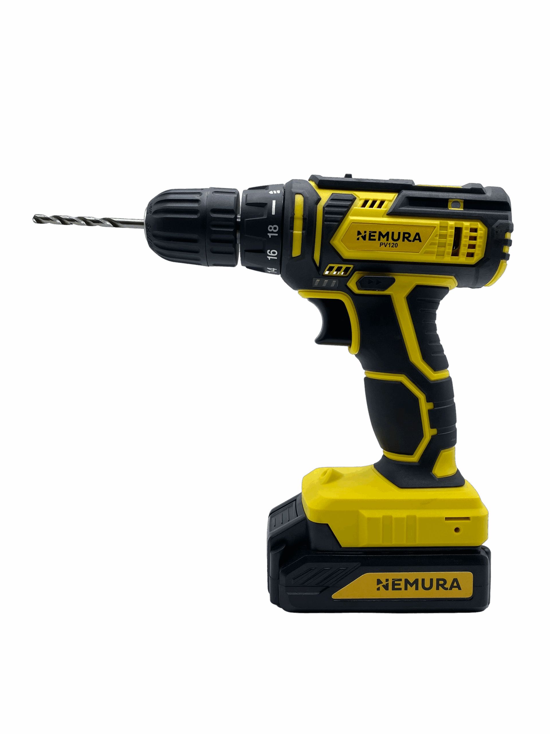 Nemura - Pack 3 outils Perceuse, Meuleuse, Scie Sauteuse NEMURA 20V + 3 batteries + Chargeur - Image 2