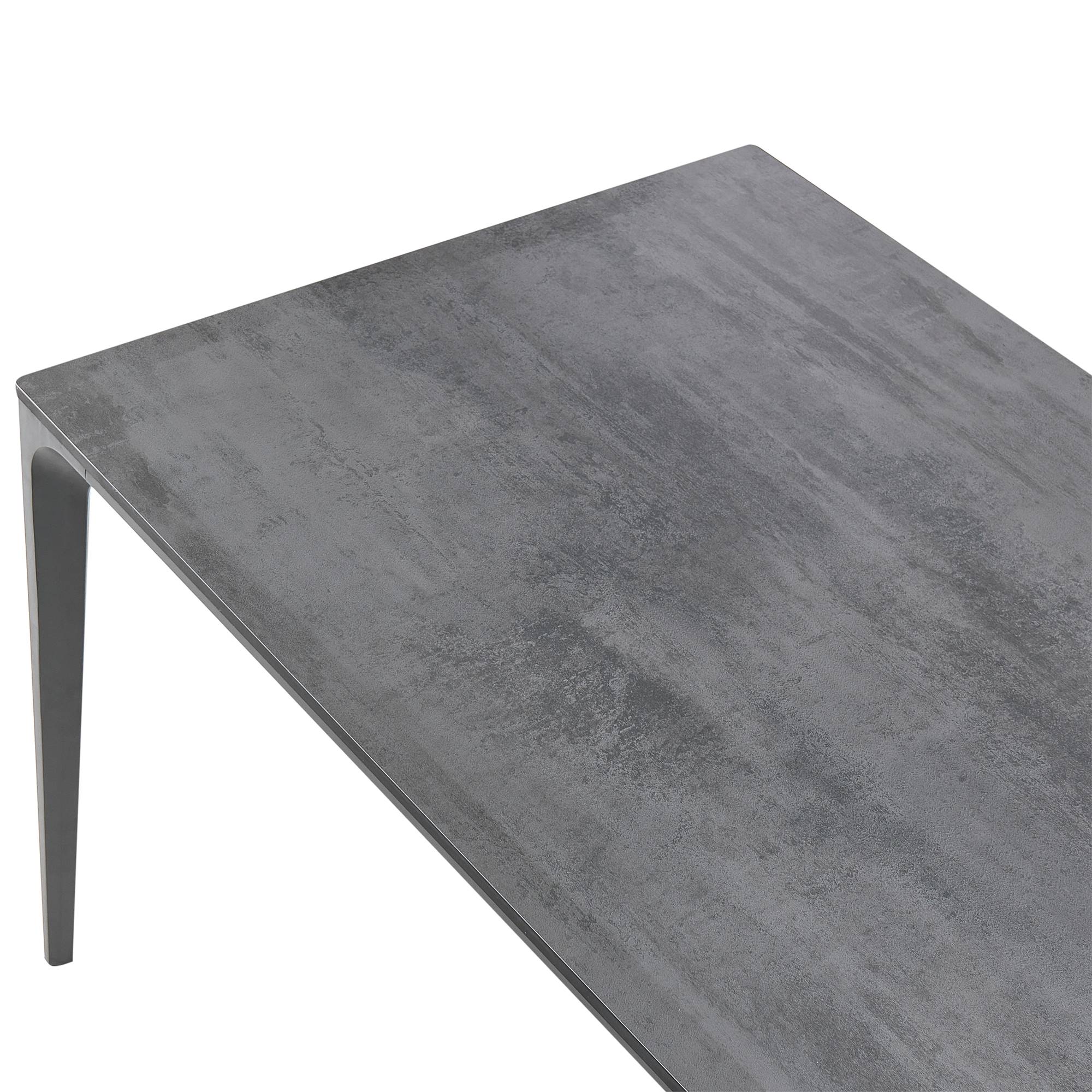 Beliani - Table de repas, 8 Personnes Panneau stratifié haute pression HPL Gris foncé SOVARETO - 90x180x75- Beliani - Image 4