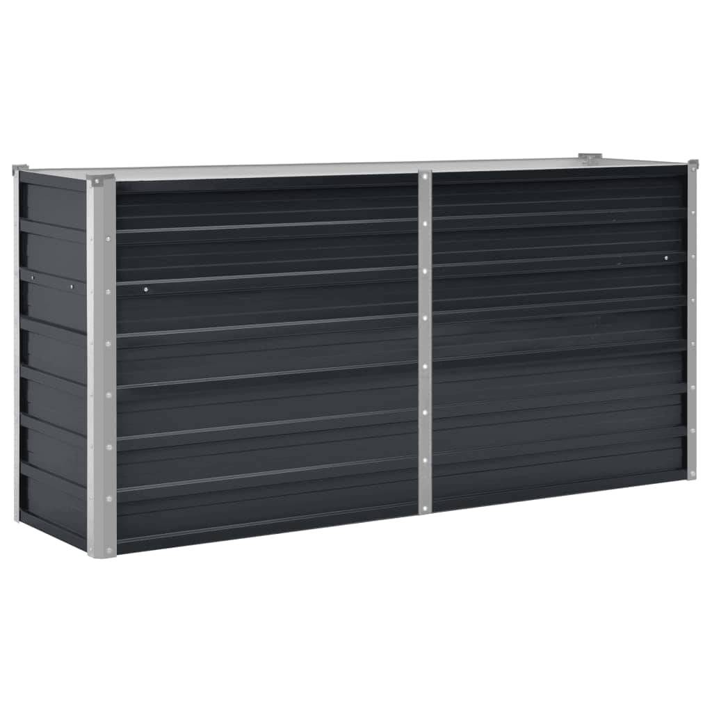 Prolenta Premium - Jardinière acier anthracite  160 x 40 x 77 cm  - Prolenta premium p331.0