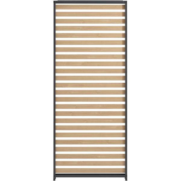 Persienne pour pergola - Aluminium - Gris et naturel - 229 x 93 cm - Image 1