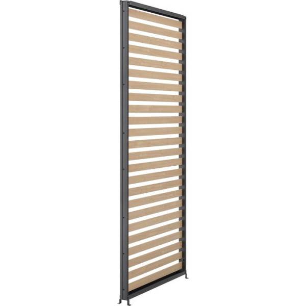 Persienne pour pergola - Aluminium - Gris et naturel - 229 x 93 cm - Image 2
