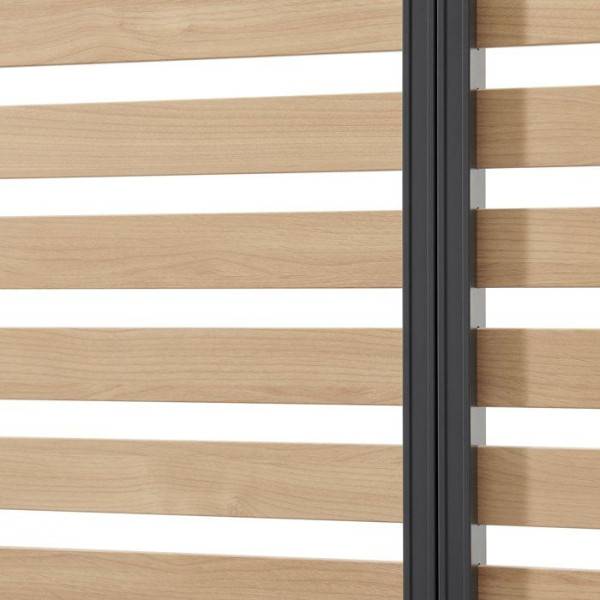 Persienne pour pergola - Aluminium - Gris et naturel - 229 x 93 cm - Image 3