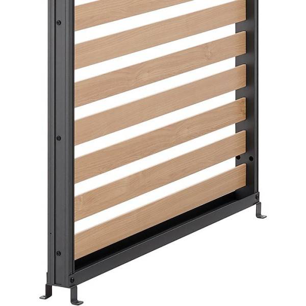 Persienne pour pergola - Aluminium - Gris et naturel - 229 x 93 cm - Image 5