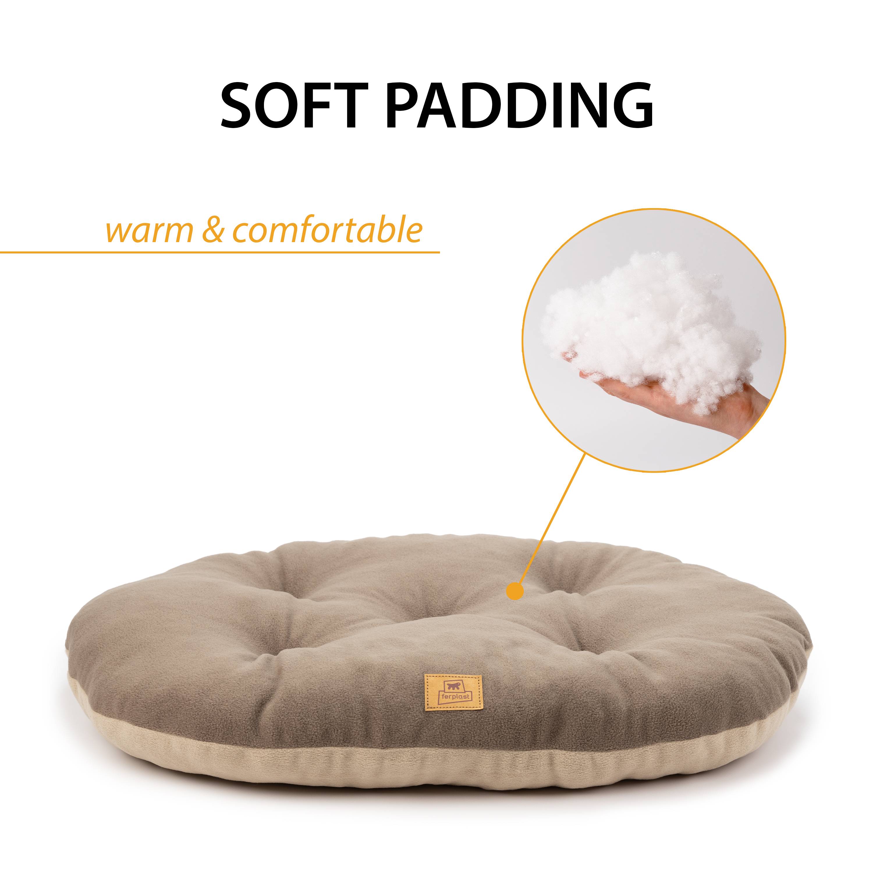 Ferplast - Ferplast Coussin Chien, Tapis Chien RELAX 65/6 MICROFLEECE, Coussin Chat, Lit pour Chiens Chats, Matelas Animaux, Coussin pour Panier Chien et Chat, - Imagen 7