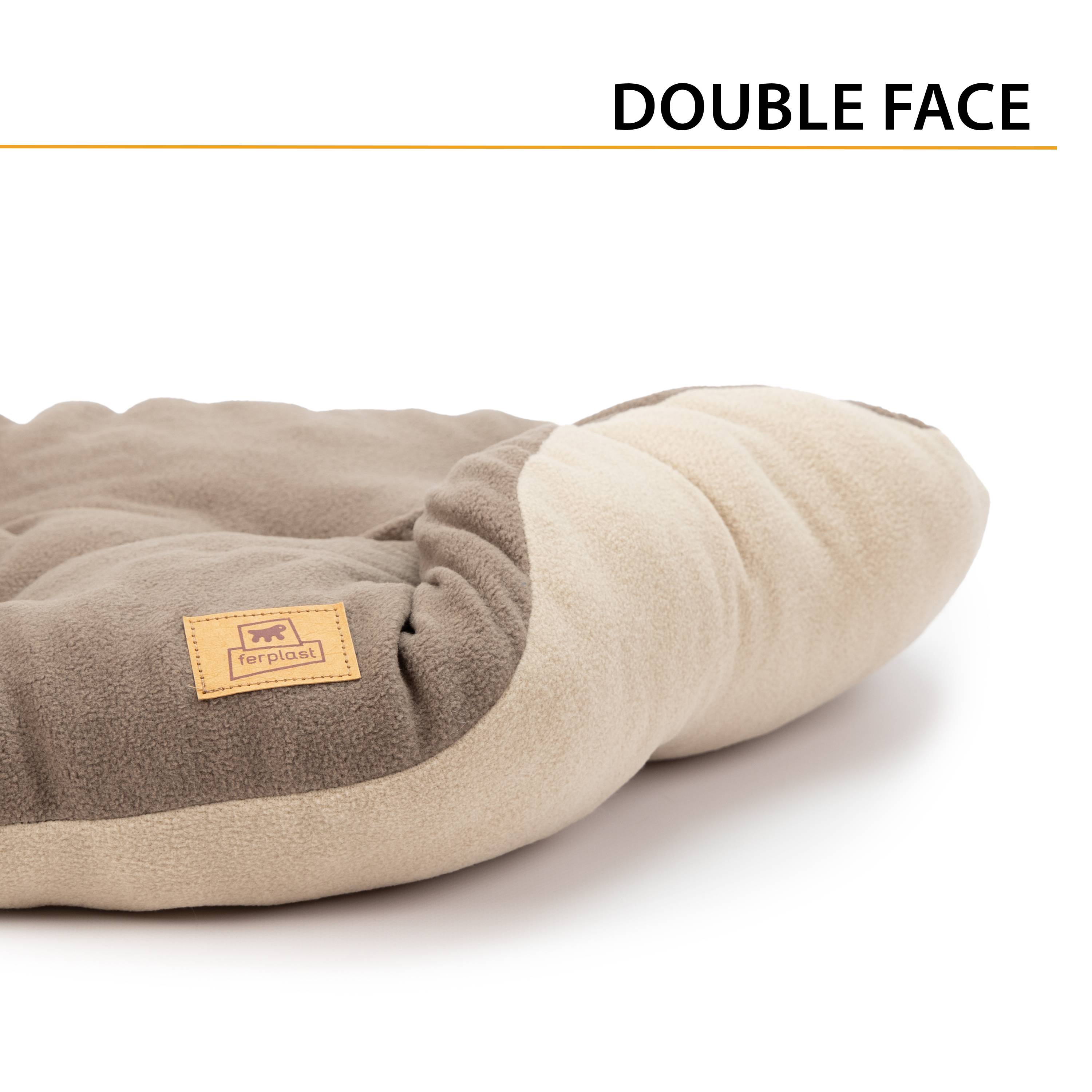 Ferplast - Ferplast Coussin Chien, Tapis Chien RELAX 65/6 MICROFLEECE, Coussin Chat, Lit pour Chiens Chats, Matelas Animaux, Coussin pour Panier Chien et Chat, - Imagen 5