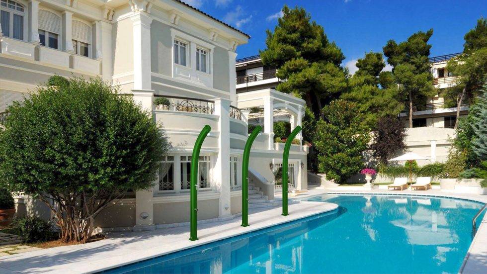 Douche solaire aluminium  Jolly  A520 VERTE by ARKEMA DESIGN - Imagen 2