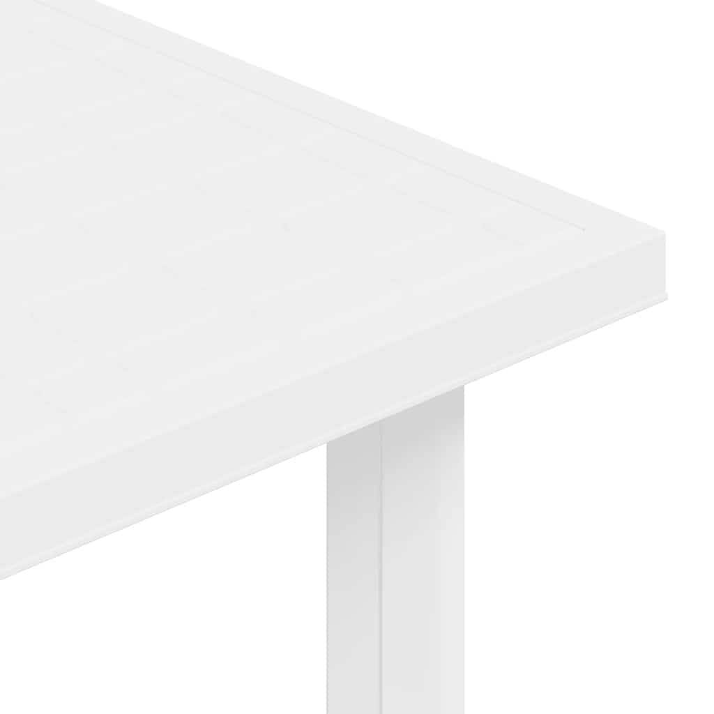 Vidaxl - Table de jardin Blanc 80x75x72 cm Plastique vidaXL 48802 - Imagen 4