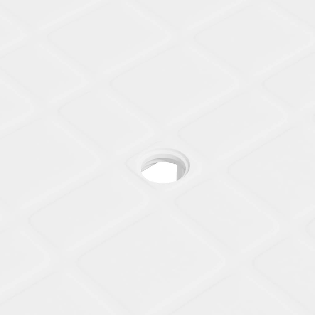 Vidaxl - Table de jardin Blanc 80x75x72 cm Plastique vidaXL 48802 - Imagen 8
