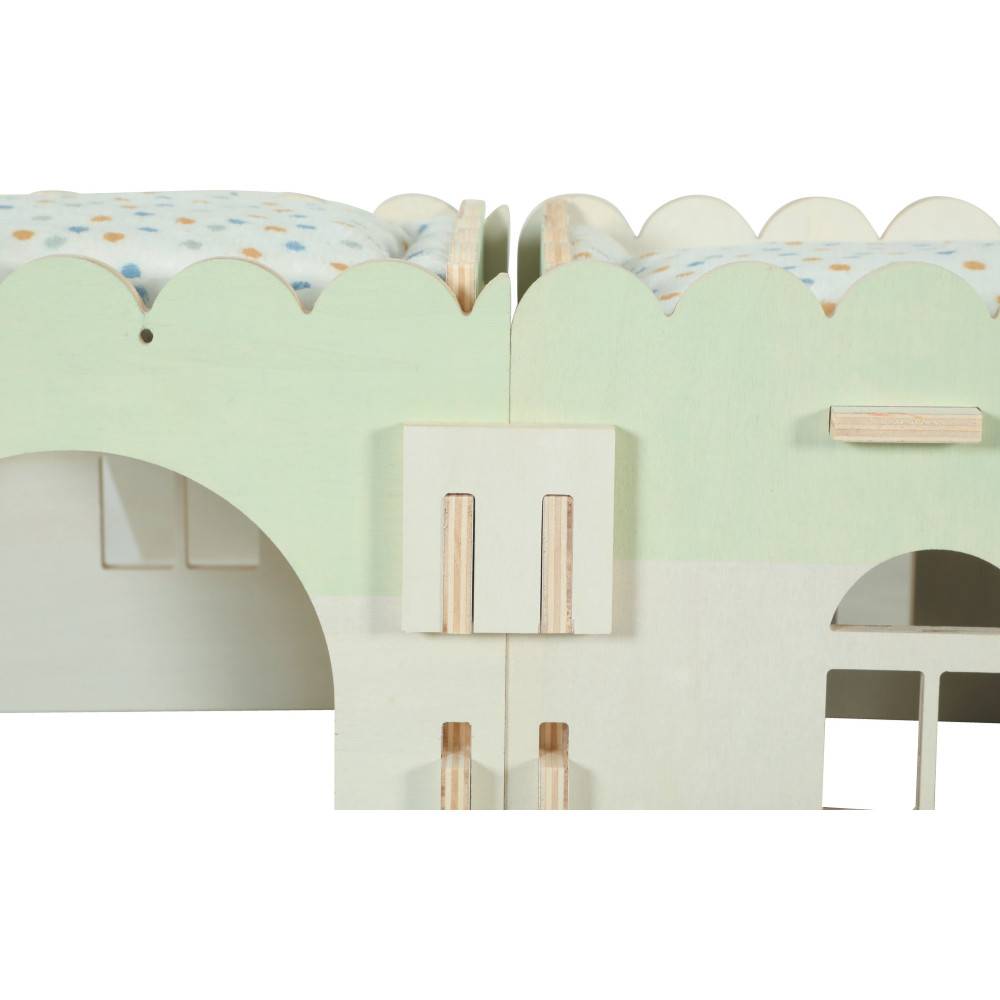 Zolux - Grande extension Maison bois cosy 25 x 44 x 20 cm lapin, cochon d'inde et octodon - Image 5