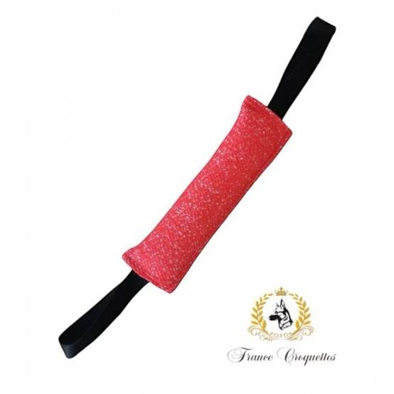 France Croquettes - Boudin noir de jeux et de dressage deux poignées 30cm pour chien, FranceCroquettes - Imagen 1