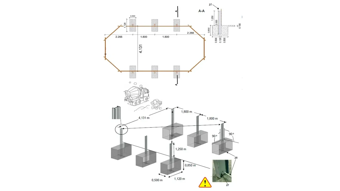 Altanka - Piscine en bois 8,57x4,57 - H.1,45 m - avec filtration - BAS750OSPI - Imagen 7