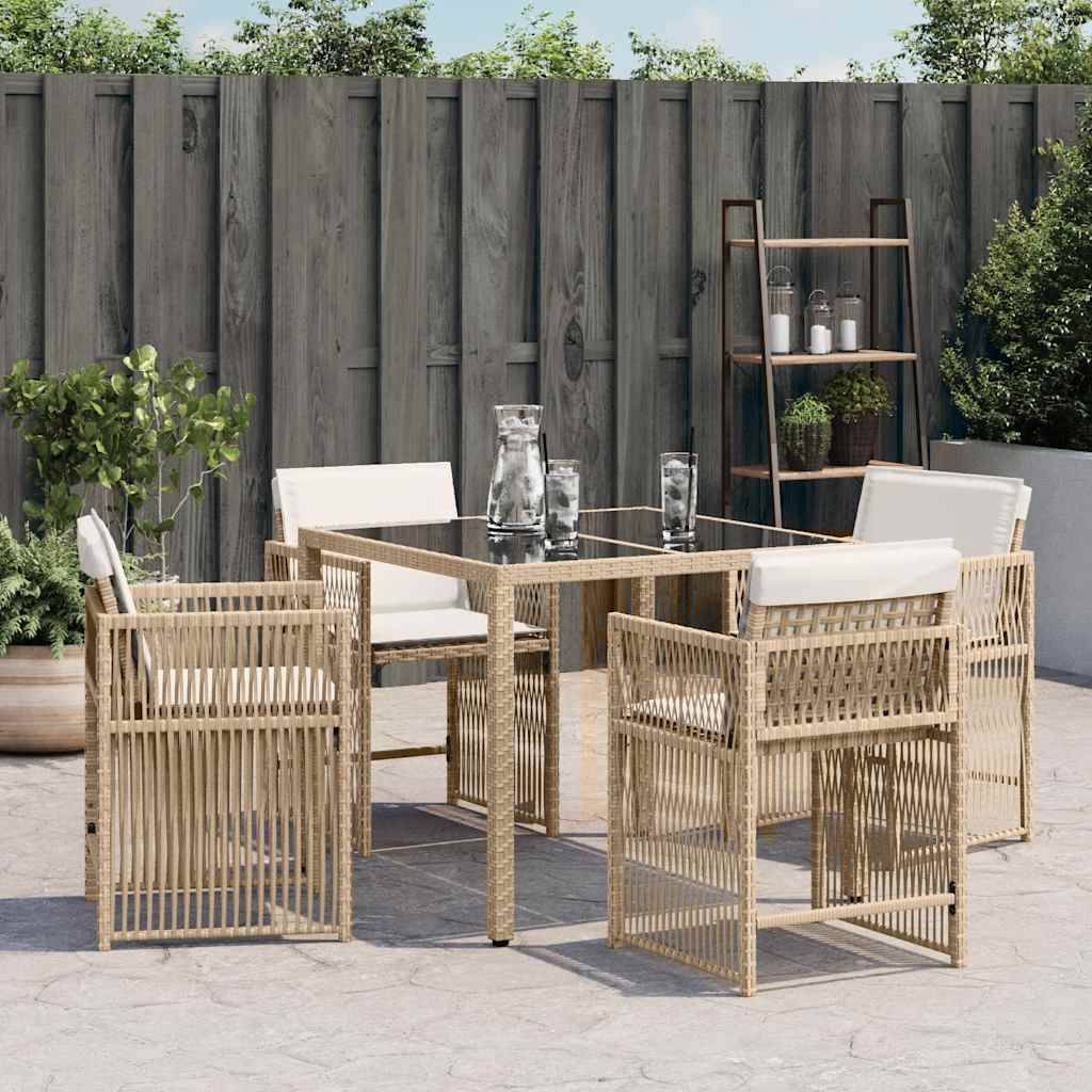 Prolenta Premium - Chaises de jardin rotin beige 50,5 x 54 x 79 cm - Prolenta premium p3116.8 - Image 3