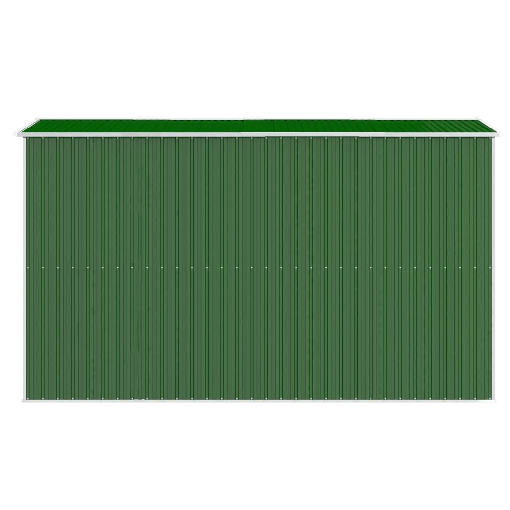 PANGIVO - Abri de jardin avec double porte coulissante - Acier galvanisé - Vert - 192x357x223 cm - Surface au sol 6,85m² - PANGIVO - Image 6