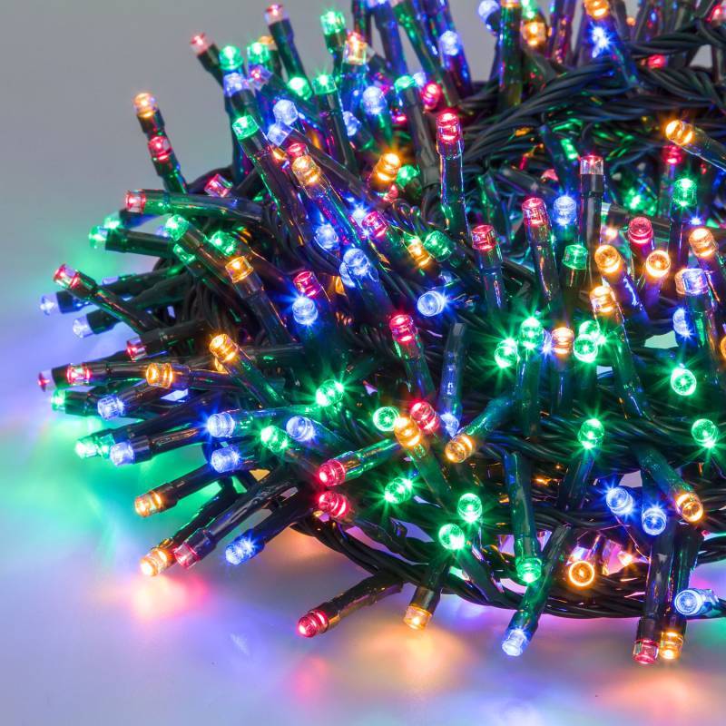 Lotti - Guirlande multicolore 40,5M Boa 6cm 2000 LED 8 modes câble vert Lotti - Imagen 1