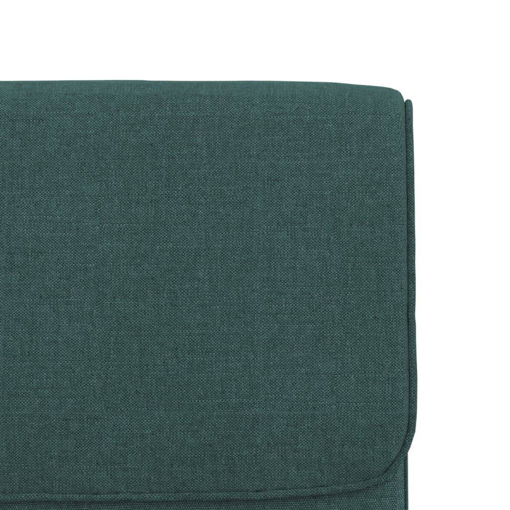 Maison Chic - Chaise longue | Transat | Bain de soleil Vert foncé 55x64x80 cm Tissu - Image 6