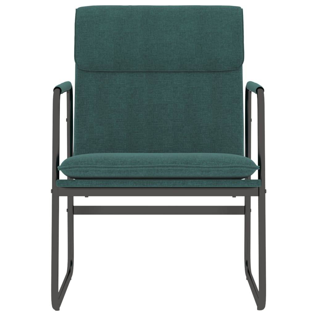 Maison Chic - Chaise longue | Transat | Bain de soleil Vert foncé 55x64x80 cm Tissu - Image 3