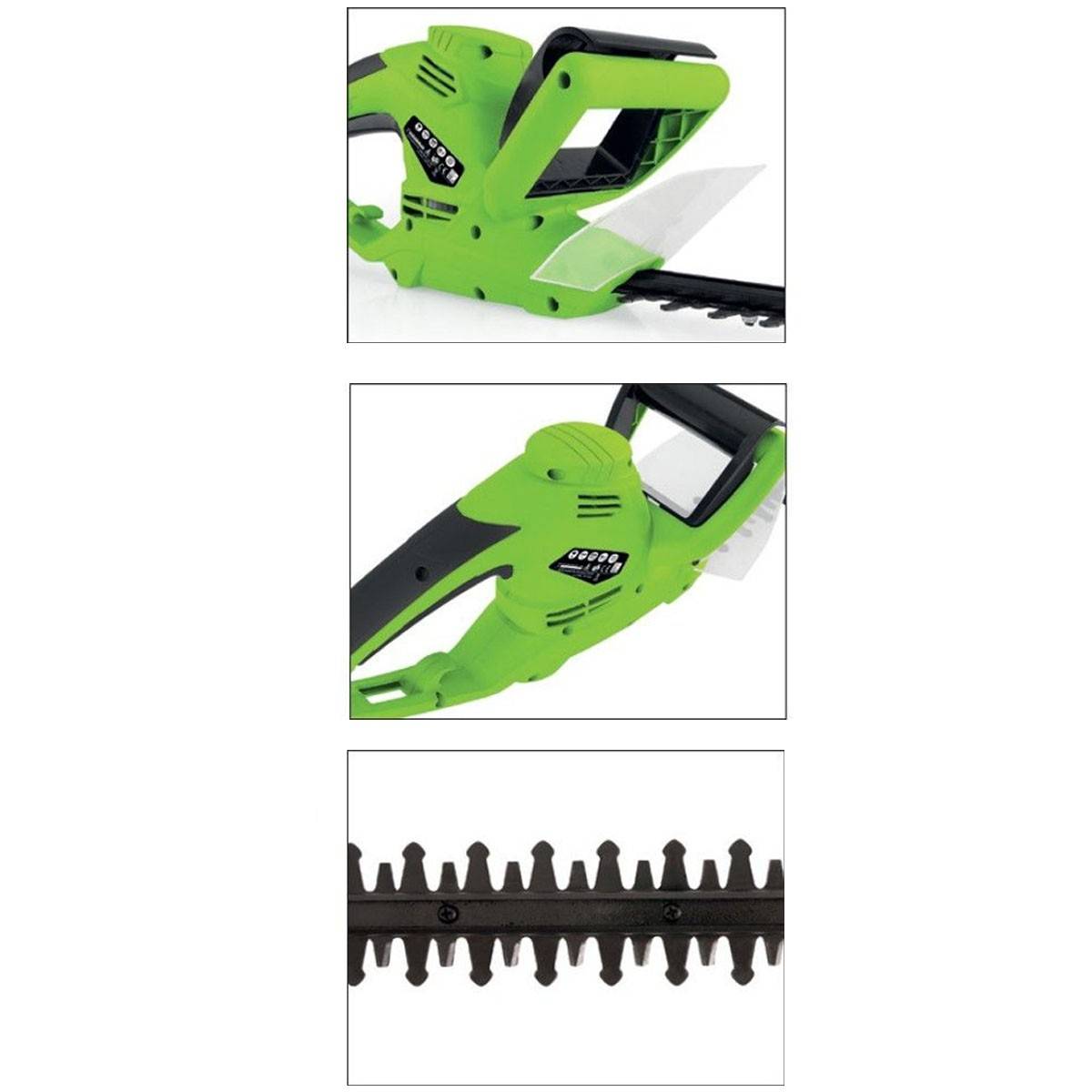 Taille haies 600W Lame double denture 59cm Protection mains Poignée avec interrupteur VITO - Imagen 5