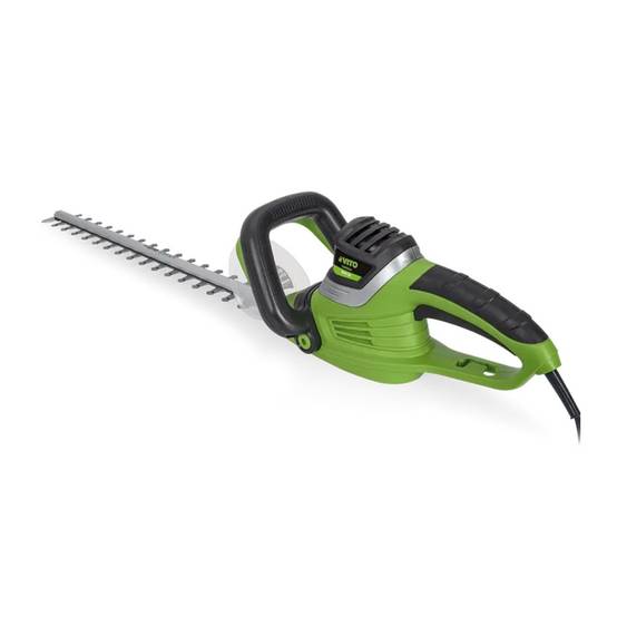 Taille haies 600W Lame double denture 59cm Protection mains Poignée avec interrupteur VITO - Imagen 1