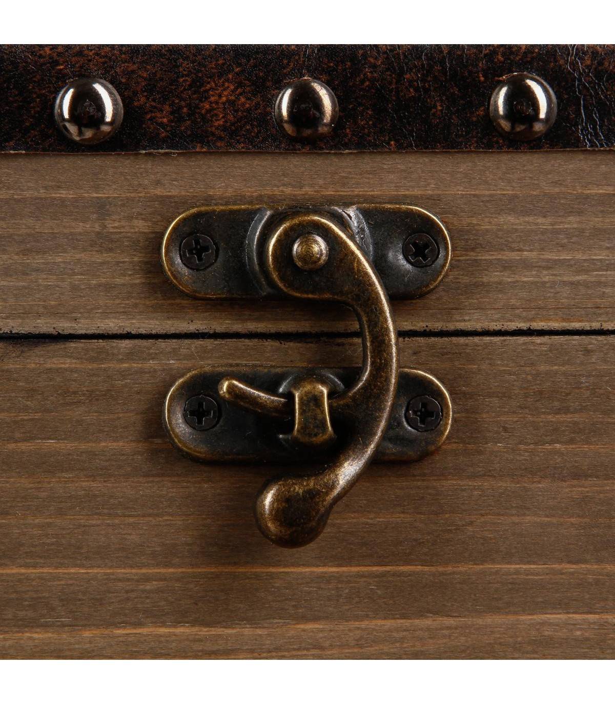 Set de 4 Malles de rangement en Bois déco Rétro Industriel - Imagen 2