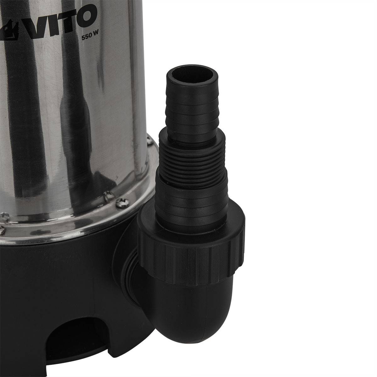 Pompe de relevage Eaux usées 550W Cuve Inox Submersible avec flotteur Alimentation 10m VITO - Imagen 3