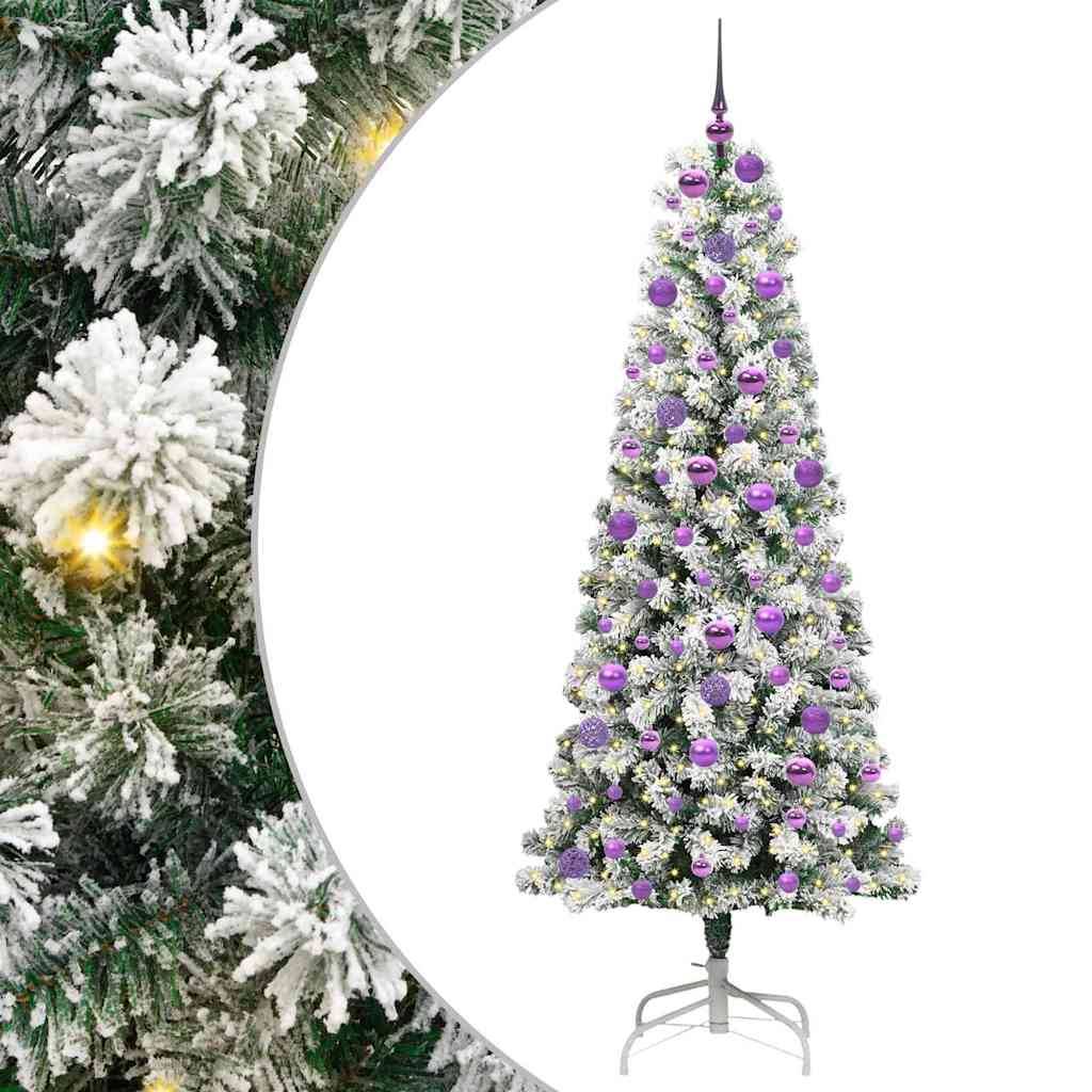 ComfortXL - Sapin de Noël Tout-en-un 180 cm, Artificiel Lumineux avec Boules et Cimier Inclus – ComfortXL Outdoor Living - Image 2