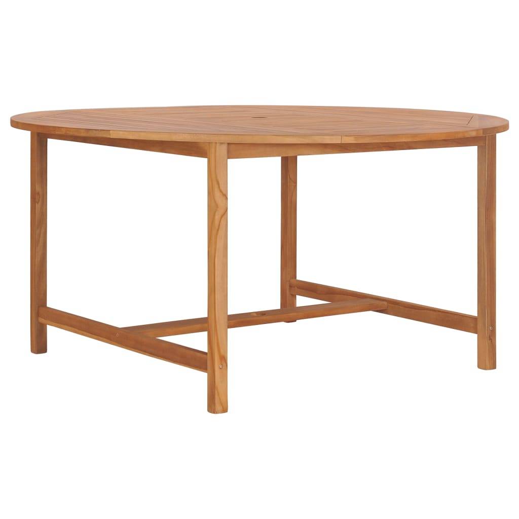 Table de jardin bois de teck solide 150 x 76 cm - PANGIVO - Image 2