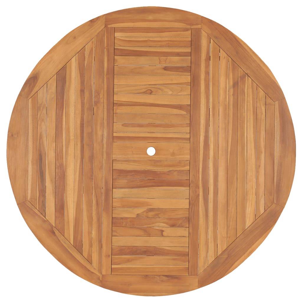 Table de jardin bois de teck solide 150 x 76 cm - PANGIVO - Image 4