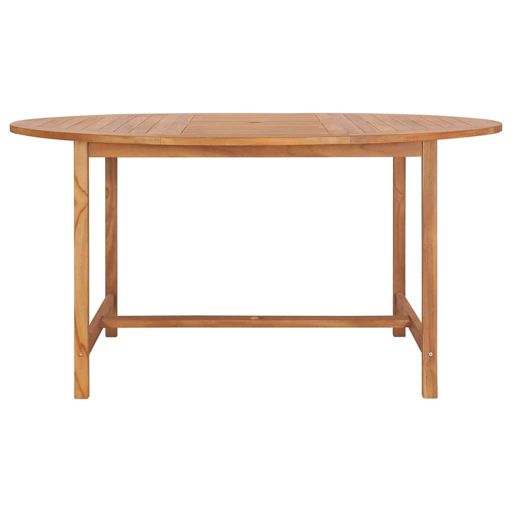 Table de jardin bois de teck solide 150 x 76 cm - PANGIVO