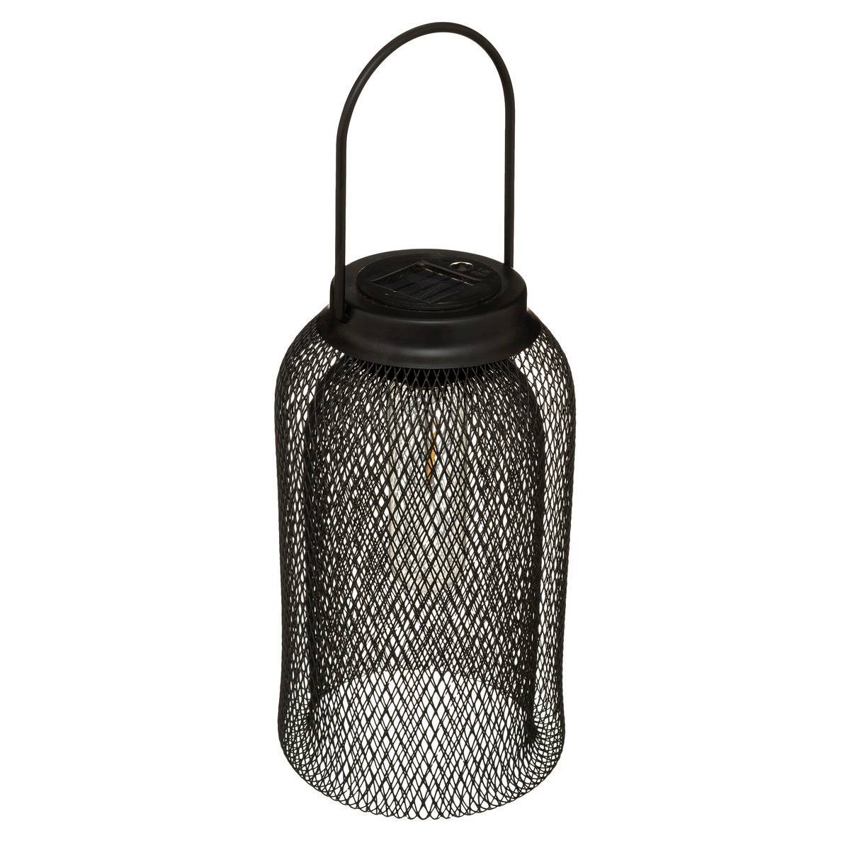 Lampe solaire "Zoe" noir H26cm ATMOSPHERA CREATEUR D'INTERIEUR - Image 1